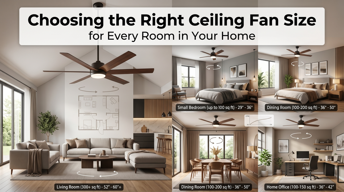 Choosing the Right Ceiling Fan Size for Every Room in Your Home